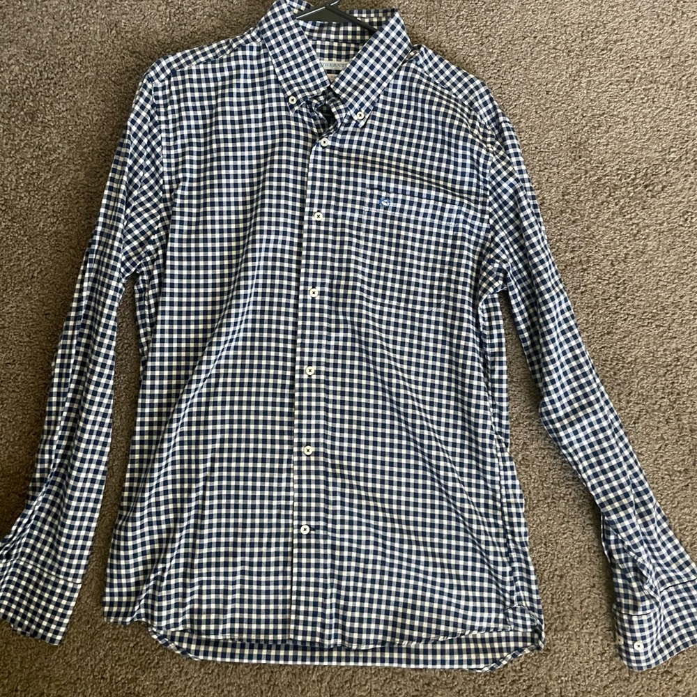 Southern Tide Button Down - Men’s - Medium - Plaid